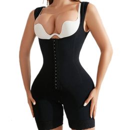 Waist Tummy Shaper Open Bust Fajas Colombian Girdles Waist Trainer Butt Lifter Shapewear Tummy Control Body Shaper Front Hooks Slimming Sheath Flat 231122