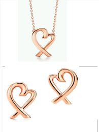 fine chain gold love initial necklaces for women teen girls trendy diamond set designer jewerly necklace couple fashion Wedding Party Jewelry bride female girls