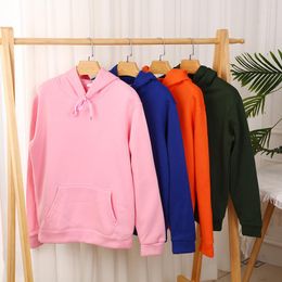 Men's Hoodies Autumn Winter Men Women Casual Korean Loose Sweatshirt Solid Color Pullover Hooded Top Unisex Streetwear Couple Clothing