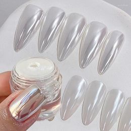Nail Glitter Moonlight Mirror Nails Powder Metallic Silver Decoration For Aurora Shiny Pearl Accessories Tip Manicure Art