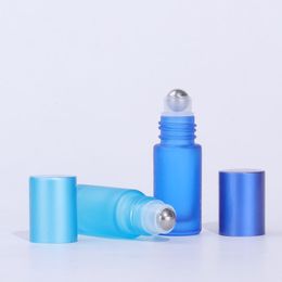 Wholesale 5ml 768pcs/lot Multicolour Thickened Moulded Matte Face Rainbow Colour Roller Bottle