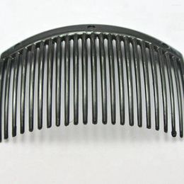 Hair Clips 10 Black Plastic Smooth Side Combs Pin 82X50mm For Ladies Craft