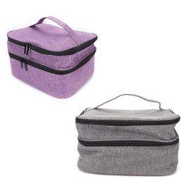 Nail Gel Polish Storage Bag Oxford Cloth Sponge Reusable Portable Large Capacity Organiser Case Detachable For Store