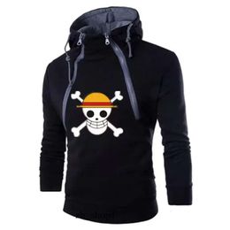 P Shirt Hoodie Autumn and Sports Mens Fleece Psycho Black Long-sleeved Sweater Double-chain Solid Colour Hooded Spider 6 3qr4 619 262