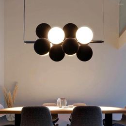 Chandeliers Glass Ball Chandelier LED Pendant Lights For Kitchen Island Designer Loft Bar Room Decor Restaurant Ceiling
