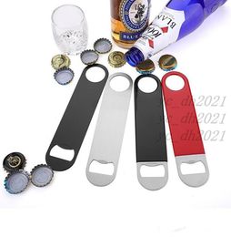 Unique Stainless Steel Large Flat Speed Bottle Cap Opener Remover Bar Blade Home el Professional Beer Bottle3968550