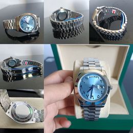 day mens watch DATE ST9 automatic watch 40mm 904L stainless steel strap Luxury watches sapphire With diamond hidden folding buckle 36mm watch waterproof jason 007