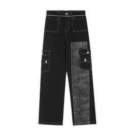 Men's Jeans LACIBLE Multi-Pockets Black 2023 Arrival Streetwear Denim Long Pants Men Women Outdoor Resort Casual Trousers