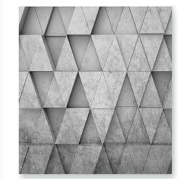 Wallpapers Grey Wallappers 3d Wallpaper Three-dimensional Personality Geometric Modern Living Room Simple Background Wall