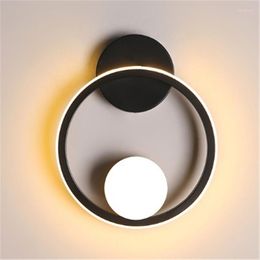 Wall Lamp Modern Creative Led Light For Living Room Sconce Lighting Fixture Round Square Indoor Bedroom Lamps