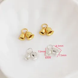 Charms 10pcs 18k Gold Plated Brass Vintage Lily Of The Valley Flower Pendants For Women DIY Jewellery Findings Accessories Gifts