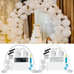 Party Decoration 80%1 Set Balloon Holder Easy To Assemble Versatile Stable Wide Adjustable Arch Stand Kit For Outdoor