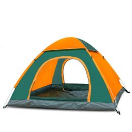Tents and Shelters Outdoor Camping Folding Fully Automatic Tent 34 Person Beach Simple Quick Opening Light Backpack Family 231123