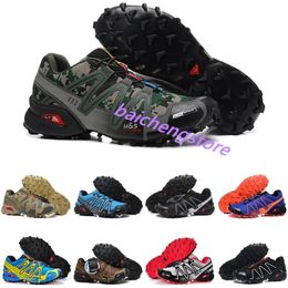 Triple Black Speed Cross 3.0 Running Shoes White Blue Red Yellow Green Speed Speedcross 3 Men Women Trainers Outdoor Sports Sneakers With box L5