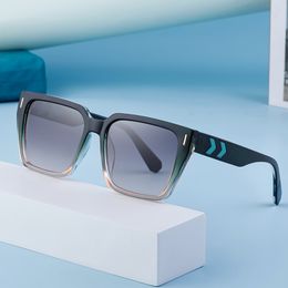 Colors Square Sunglasses Big Eyes Frame With Arrow Decorated Different Street Eyewear For Men And Women