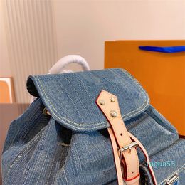 backpack designers women Denim bookbags fashion all-match classic Large capacity multifunction back packs