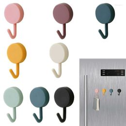 Hooks Key Self-adhesive Wall Punch-free Hook Hanger Kitchen Bathroom Accessory Organizers Traceless Clothes Keys Towels Storage