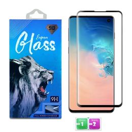 Tempered Glass For Samsung Galaxy S21 ultra S20 plus S9 Note 20 ultra 10 Case Friendly Full Edge Screen Protector 3D Curved With Retail package