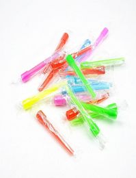 Whole 50pcsPoly Bag Disposable 95MM Colourful FDA Plastic Mouth Tip Philtres Fitting Shisha Hookah Mouth Tips5993078