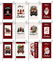 Christmas Garden Flags Double Sided Decorative Santa Claus Snowman Indoor Outdoor Yard Banner Home Decoration3545093