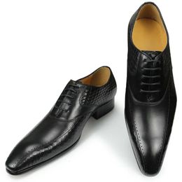 Dress Shoes Dress Shoes for Men's Leather Casual Social Oxfords Model Classic Office Soulier Homme Printing Handmade Height Increasing ABS01 231123