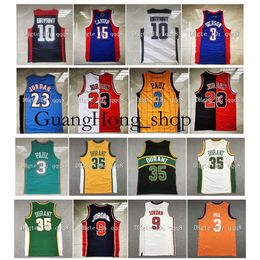 Top Quality Retro Sonic Kevin 35 Durant Jersey 23 Michael Jor Dan 2012 Team USA Bryant Chris Paul 2004 All Starss Vince 15 Carter Allen 3