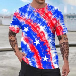 Men's T Shirts Men Fashion Spring Summer Casual Short Sleeve O Neck Camouflage Printed Top Blouse Cotton