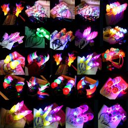 LED SwordsGuns 10pcs Light Luminous Glow Headband Flashing Headdress Toy Birthday Christmas Party Decoration Easter Valentines Day 231123