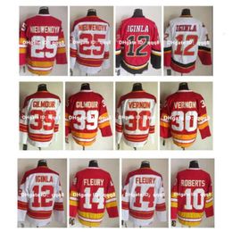 Hockey GH CCM Vintage Jersey guanghong Al Innis THEOREN FLEURY LANNY Mcdonald JAROME IGINLA GARY ROBERTS Mike Vernon Doug Gilmour Joe Nieuwendyk rare