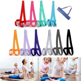 New Adjustable Yoga Mat Strap Mat Sling Carrier Shoulder Belt Exercise Sports Gym LMH66297J