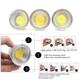 LED Ampul Dimmable E27 E14 MR16 GU5.3 GU10 COB SPOSTLIGHT 3W 5W 7W LAMPADA LED IŞIK BOMBILLAS LED LAMP SPOT IŞIK