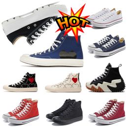 Designer 1970 women shoes Red Heart 1970s Big Eyes Chuck Hearts 70s Skate Thick Platform Shoes Classic Canvas Material Mens Skateboard Sneaker 35-44