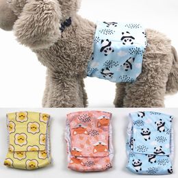 Dog Apparel Washable Male Physiological Pants Reusable Sanitary Underwear Belly Wrap Band Cotton Diaper For Large Small Medium 230422