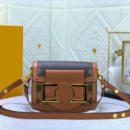 5A Designer Bags Genuine Leather Handbags Luxury Shoulder Bags Vintage printed high quality crossbody bags with chain strap and magnetic buckle