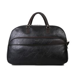 Duffel Bags Women Men Unisex PU Plain Large Capacity Short Travel Luggage Bag Mix Color 20*35L