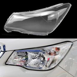 Head Lamp Light Case For Subaru Forester 2013 2014 2015 Front Headlight Lens Cover Lampshade Glass Lampcover Caps Headlamp Shell
