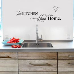 Wall Stickers The Kitchen Is Heart Of Home Quotes Room Decoration Decals Diy Art