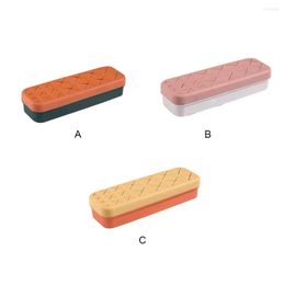 Storage Boxes Lipsticks Box Plastic Multi-grid Cosmetic Stand Household Eyebrow Pencil Makeup Organizer Case Pink White