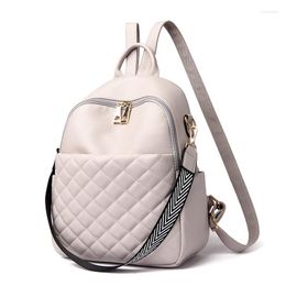 School Bags 2023 Spacious Women's Backpack Luxury Designer Travel Backpacks Artificial Leather Suitable For Young Girls