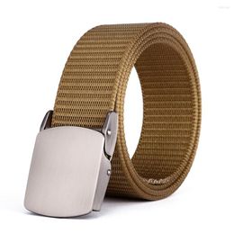 Belts Men Belt Portable Trimmable Solid Color Stylish Fashionable Fast Drying Alloy Buckle Nonslip Outside Boys Black