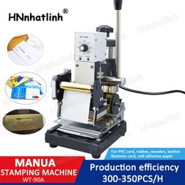 Industrial Equipment 220V/110V Manual Hot Foil Stamping Machine Card Tipper Embossing Machine For ID PVC Cards