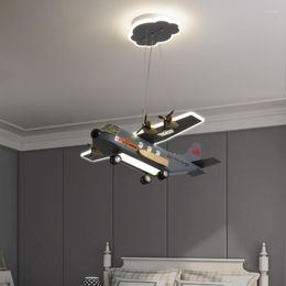 Pendant Lamps Modern Led Light For Dining Room Suspension Cartoon Aeroplane Lamp Lustre Office Kitchen Table