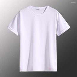 Men's T Shirts Men Summer Casual Loose Breathable Short Sleeve O-Neck T-Shirt Top Blouse Tee Cotton Fashion Solid Colour Tops