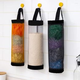 Storage Bags Garbage Bag Kitchen Organiser Grocery Holder Wall Mount Plastic Dispenser Hanging Trash