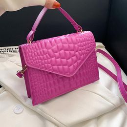 Evening Bags Fashion Handbags Designer Shoulder Bag Crocodile Pattern Pu Leather Crossbody For Women Small Top Handle BagEvening