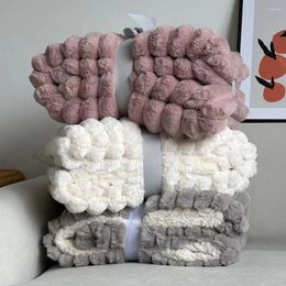 Blankets Winter Warm Luxury Throw Blanket Plush Cosy Fleece Double-sided Thickened Sofa For Beds Couch Super Soft Home