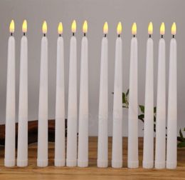 LED Battery Operated Flickering Flameless Candle Taper Stick Candle Lamp Hallowmas Christmas Birthday Party Decoration Candles BH78217584