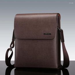 Briefcases Shoulder Bag Men's Crossbody Business Casual Backpack Cowhide Material Frosted Brown Geometric Pattern Portable 1Pc