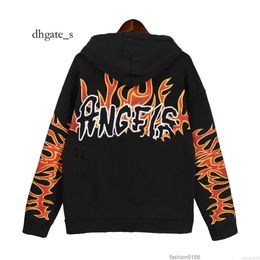 mens palmangel hoodie Fashion Angle Cotton Unisex designer hoodies for men Spring and Autumn Angles Old Washed Flame Sweater Long Sleeved Fashionable