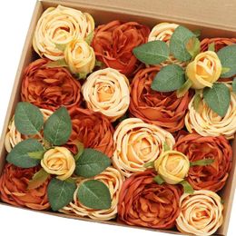 Decorative Flowers Mefier Home Artificial Austin Roses Silk With Stem For DIY Wedding Bouquets Centerpieces Baby Shower Party Decor